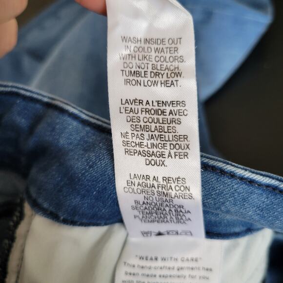 Good American Good Waist Step Hem Skinny Jeans Stretch High Rise Women 8 - Picture 12 of 12